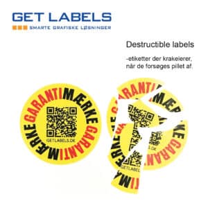 Destructible labels. Getlabels.dk