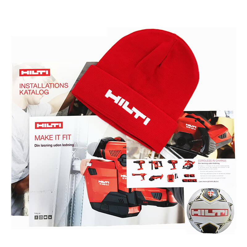Hilti produkter med tryk